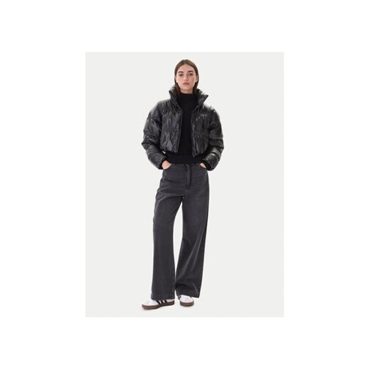 adidas Kurtka zimowa Essentials Glossy 2-In-1 JX2988 Czarny Loose Fit XS MODIVO