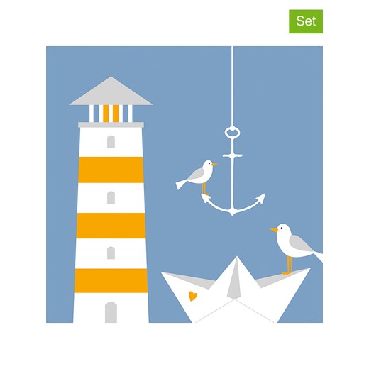 ppd Serwetki (40 szt.) &quot;Beach Lighthouse&quot; w kolorze niebieskim ze sklepu Limango Polska w kategorii Akcesoria kuchenne - zdjęcie 186153625