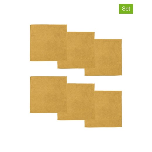 DDDDD Ściereczki (6 szt.) w kolorze żółtym z mikrofibry - 30 x 30 cm ze sklepu Limango Polska w kategorii Ręczniki - zdjęcie 186153836