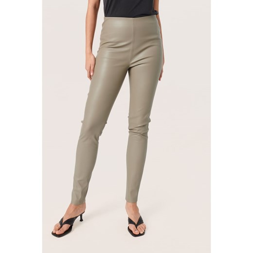 Soaked in Luxury Legginsy "Soaked in Luxury" w kolorze jasnobrązowym ze skóry syntetycznej - id: 16633526 - marki Soaked In Luxury - 186154295 Soaked in Luxury Legginsy "Soaked in Luxury" w kolorze jasnobrązowym ze skóry syntetycznej ze sklepu Limango Polska w kategorii Spodnie damskie - zdjęcie 186154295