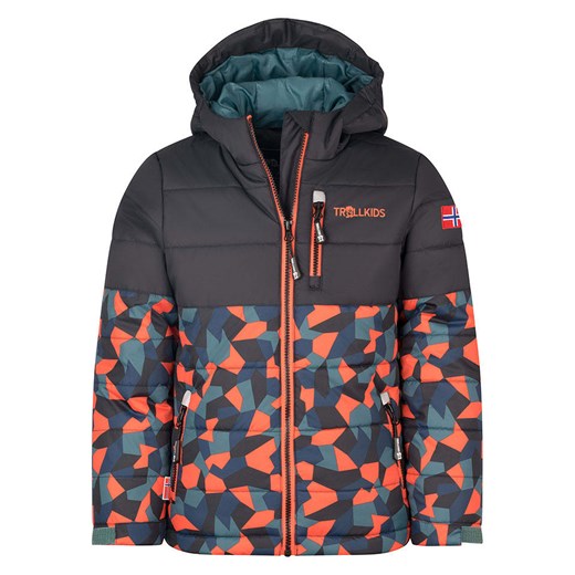 Trollkids Kurtka narciarska &quot;Hemsedal&quot; w kolorze czarno-pomarańczowym ze sklepu Limango Polska w kategorii Kurtki chłopięce - zdjęcie 186154926