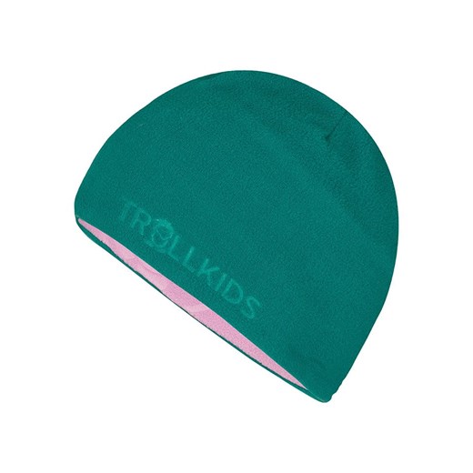 Trollkids Dwustronna czapka beanie &quot;Finnmark&quot; w kolorze turkusowo-fioletowym ze sklepu Limango Polska w kategorii Czapki dziecięce - zdjęcie 186155415