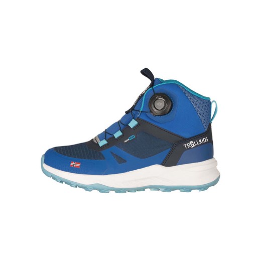 Trollkids Buty turystyczne &quot;Trollfjord Mid XT&quot; w kolorze niebieskim ze sklepu Limango Polska w kategorii Buty trekkingowe dziecięce - zdjęcie 186155608