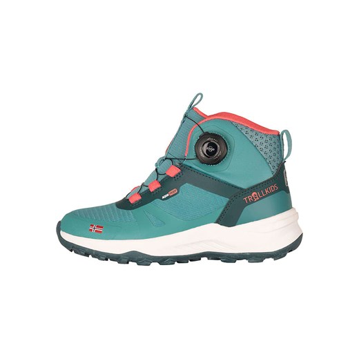 Trollkids Buty turystyczne &quot;Trollfjord Mid XT&quot; w kolorze turkusowym ze sklepu Limango Polska w kategorii Buty trekkingowe dziecięce - zdjęcie 186155618