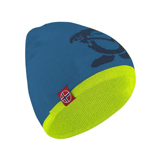 Trollkids Dwustronna czapka beanie &quot;Troll&quot; w kolorze niebiesko-zielonym ze sklepu Limango Polska w kategorii Czapki dziecięce - zdjęcie 186155707