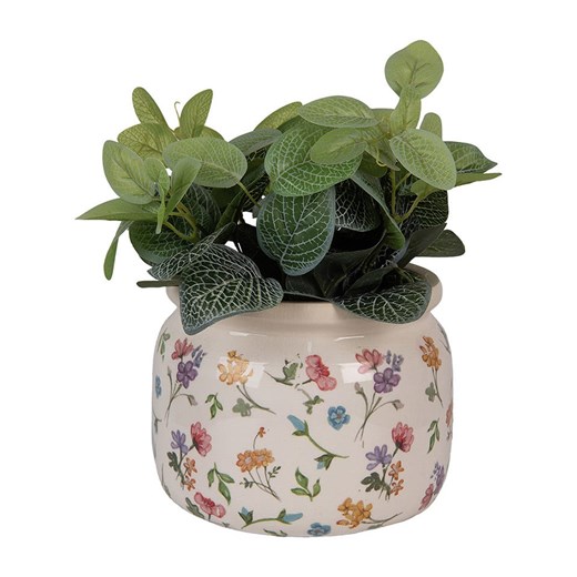 Clayre &amp; Eef Doniczka ze wzorem - wys. 15 x Ø 20 cm onesize wyprzedaż Limango Polska