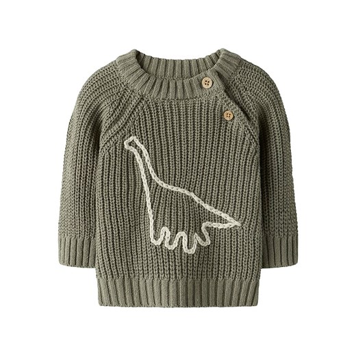 Lil Atelier Sweter &quot;Emlen&quot; w kolorze khaki ze sklepu Limango Polska w kategorii Odzież dla niemowląt - zdjęcie 186156449