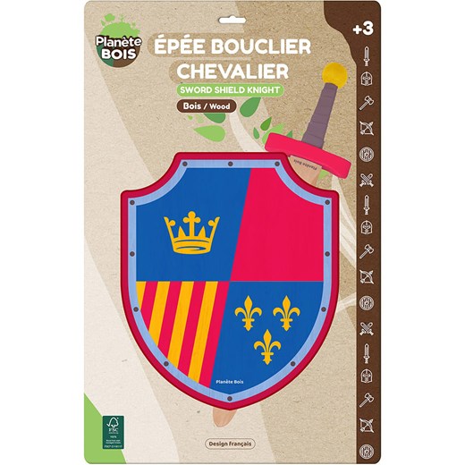 Planete Bois Zestaw dla rycerzy - 3+ (produkt niespodzianka) Planete Bois onesize okazja Limango Polska