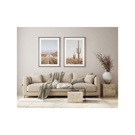 Ars Longa Druk artystyczny &quot;Cactus in Arizona&quot; w ramce - 70 x 50 cm Ars Longa onesize okazyjna cena Limango Polska