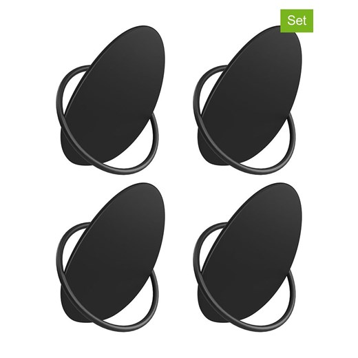 Songmics Haczyki (4 szt.) w kolorze czarnym na ubrania - 5,5 x 8,5 cm - id: 17579333 - marki Songmics - 186157507 Songmics Haczyki (4 szt.) w kolorze czarnym na ubrania - 5,5 x 8,5 cm ze sklepu Limango Polska w kategorii Szafy - zdjęcie 186157507