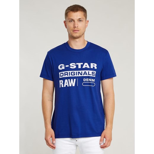 G-Star Koszulka w kolorze niebieskim ze sklepu Limango Polska w kategorii T-shirty męskie - zdjęcie 186157618