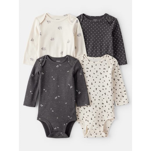 carter&apos;s Body (4 szt.) w kolorze biało-kremowo-szarym ze sklepu Limango Polska w kategorii Odzież dla niemowląt - zdjęcie 186157957