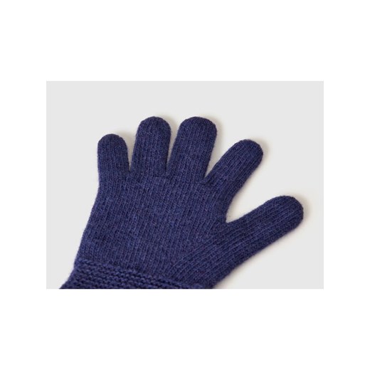 Benetton Rękawiczki w kolorze granatowym 104 promocyjna cena Limango Polska