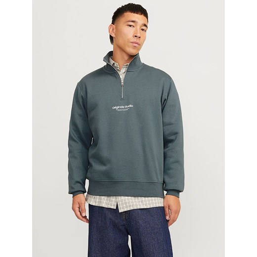 Jack &amp; Jones Bluza w kolorze niebieskim ze sklepu Limango Polska w kategorii Bluzy męskie - zdjęcie 186159556