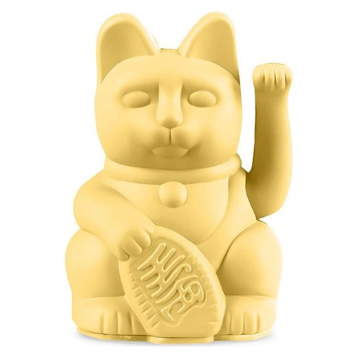 Donkey Figurka dekoracyjna &quot;Lucky Cat Mini&quot; w kolorze żółtym - 6,7 x 9,8 x 5,2 cm ze sklepu Limango Polska w kategorii Dekoracje - zdjęcie 186160228