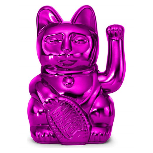 Donkey Figurka dekoracyjna &quot;Lucky Cat Cosmic&quot; w kolorze różowym - 10,5 x 15 x 8,5 cm ze sklepu Limango Polska w kategorii Dekoracje - zdjęcie 186160238
