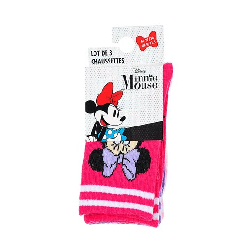 Disney Minnie Mouse Skarpety &quot;Minnie&quot; w kolorze różowo-białym ze sklepu Limango Polska w kategorii Skarpetki dziecięce - zdjęcie 186160366