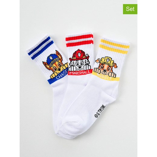 Disney Paw Patrol Skarpety (3 pary) &quot;Psi Patrol&quot; w kolorze białym ze sklepu Limango Polska w kategorii Skarpetki dziecięce - zdjęcie 186160376