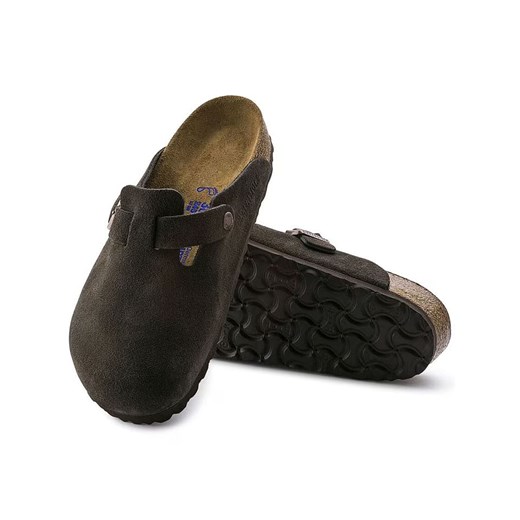 Birkenstock Skórzane chodaki "Boston" w kolorze brązowym 43 Limango Polska promocja