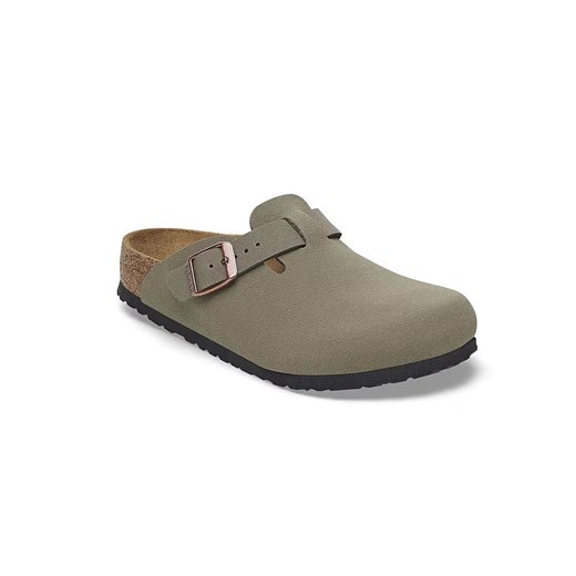 Birkenstock Skórzane chodaki &quot;Boston&quot; w kolorze szarym ze sklepu Limango Polska w kategorii Klapki dziecięce - zdjęcie 186160776