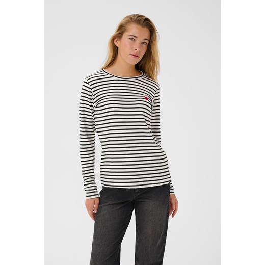 Kaffe Koszulka w kolorze kremowo-czarnym Kaffe XS okazja Limango Polska