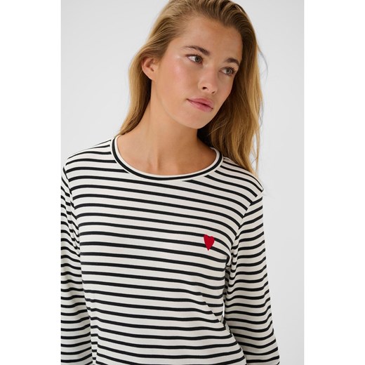 Kaffe Koszulka w kolorze kremowo-czarnym Kaffe XS Limango Polska promocyjna cena