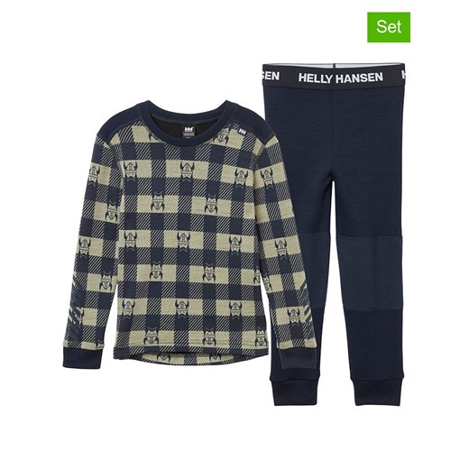 Helly Hansen 2-częściowy zestaw bielizny funkcyjnej w kolorze beżowo-granatowym - id: 17685728 - marki Helly Hansen - 186160958 Helly Hansen 2-częściowy zestaw bielizny funkcyjnej w kolorze beżowo-granatowym ze sklepu Limango Polska w kategorii Piżamy dziecięce - zdjęcie 186160958