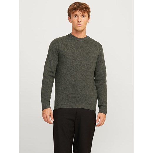 Jack &amp; Jones Sweter &quot;Milano&quot; w kolorze khaki ze sklepu Limango Polska w kategorii Swetry męskie - zdjęcie 186161157