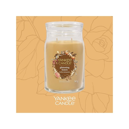Yankee Candle Świeca zapachowa &quot;Glistening Leaves&quot; - 567 g Yankee Candle onesize okazyjna cena Limango Polska