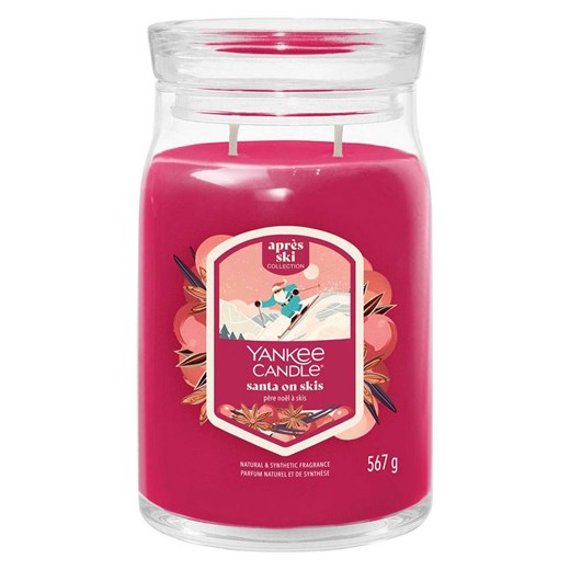 Yankee Candle Świeca zapachowa &quot;Santa on Skis&quot; - 567 g ze sklepu Limango Polska w kategorii Świece i dyfuzory - zdjęcie 186161366