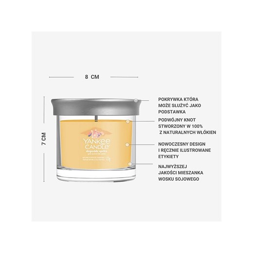 Yankee Candle Świeca zapachowa &quot;Slopeside Spritz&quot; - 122 g Yankee Candle onesize wyprzedaż Limango Polska