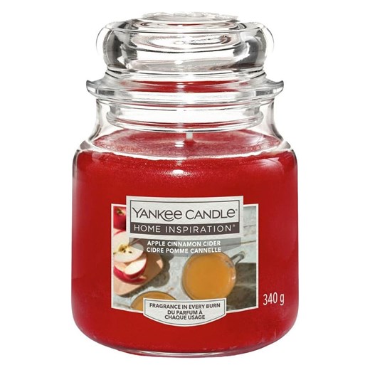 Yankee Candle Home Inspiration Świeca zapachowa &quot;Apple Cinnamon Cider&quot; - 340 g ze sklepu Limango Polska w kategorii Świece i dyfuzory - zdjęcie 186161487