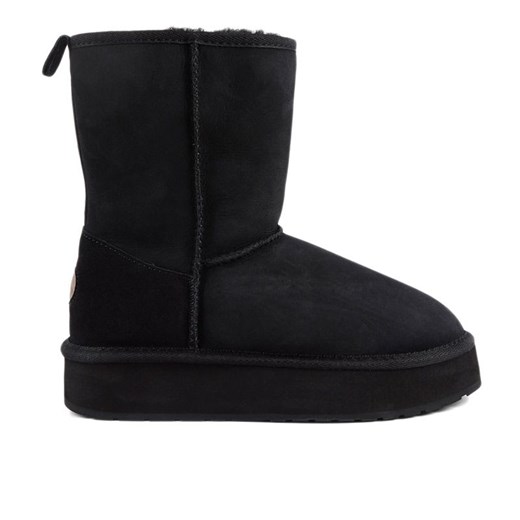 Buty damskie Emu Australia Stinger Lo Flatform W13190BLAK - czarne ze sklepu streetstyle24.pl w kategorii Śniegowce damskie - zdjęcie 186162005
