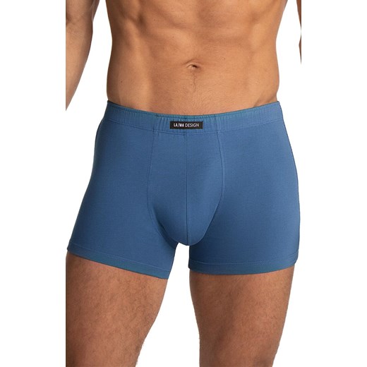 3-pack bawełniane bokserki męskie plus size M-1070SZEX, Kolor niebiesko-grafitowy, Rozmiar 3XL, LAMA ze sklepu Intymna w kategorii Majtki męskie - zdjęcie 186162935