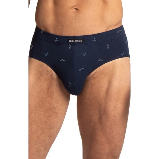 2-pack bawełniane slipy męskie plus size M-1073CLEX, Kolor czarno-granatowy, Rozmiar 3XL, LAMA - id: 216966 - marki Lama - 186162938 2-pack bawełniane slipy męskie plus size M-1073CLEX, Kolor czarno-granatowy, Rozmiar 3XL, LAMA ze sklepu Intymna w kategorii Majtki męskie - zdjęcie 186162938