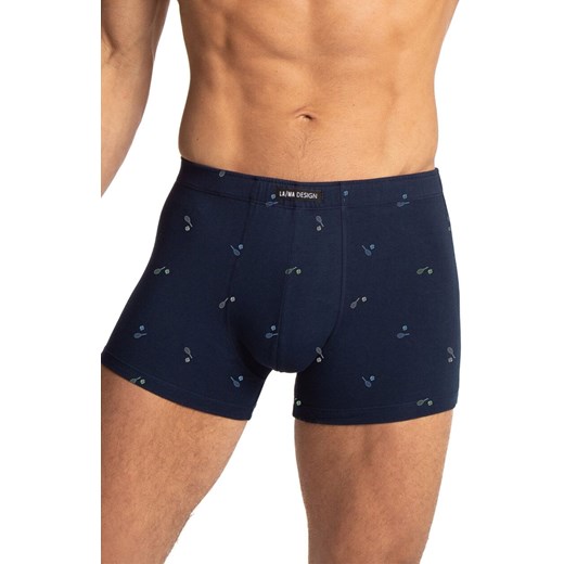 2-pack bawełniane szorty męskie M-1074SZ, Kolor czarno-granatowy, Rozmiar L, LAMA ze sklepu Intymna w kategorii Majtki męskie - zdjęcie 186162939