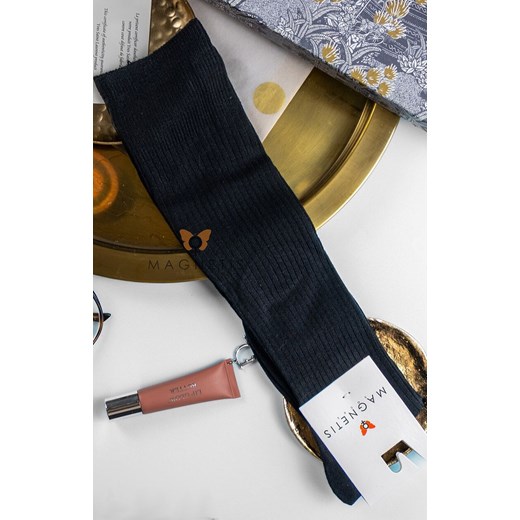 Podkolanówki damskie czarne YN5040, Kolor czarny, Rozmiar uniwersalny, Magnetis ze sklepu Intymna w kategorii Podkolanówki - zdjęcie 186163069