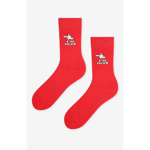Marilyn bawełniane skarpetki męskie IM HERS, Kolor czerwony, Rozmiar 41-45, Marilyn ze sklepu Intymna w kategorii Skarpetki męskie - zdjęcie 186163346