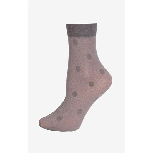 Marilyn szare skarpetki w grochy Shine Dots, Kolor szary, Rozmiar uniwersalny, Marilyn ze sklepu Intymna w kategorii Skarpetki damskie - zdjęcie 186163406