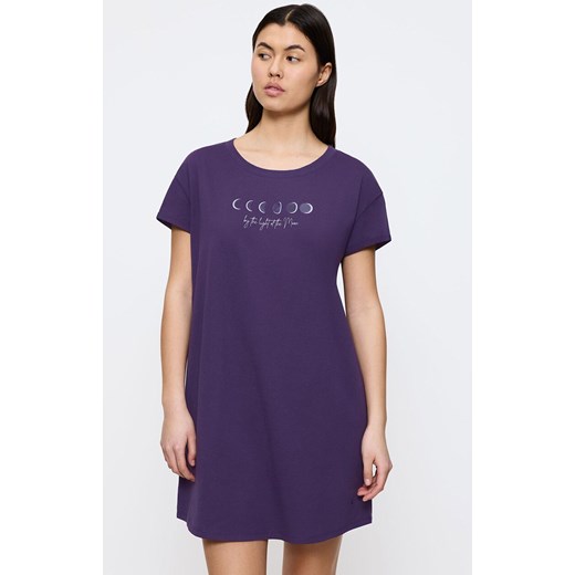 Triumph bawełniana koszula nocna damska Nightdresses 10221117-00EH, Kolor fioletowy, Rozmiar 36, Triumph ze sklepu Intymna w kategorii Koszule nocne - zdjęcie 186163865