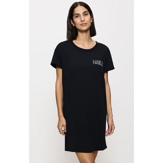 Triumph bawełniana koszula nocna damska Nightdresses 10221117-0004, Kolor czarny, Rozmiar 38, Triumph ze sklepu Intymna w kategorii Koszule nocne - zdjęcie 186163917