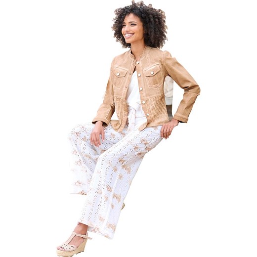 Heine Blezer w kolorze beżowym Heine 40 Limango Polska promocja