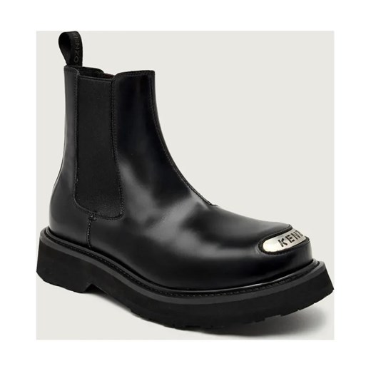 Kenzo Skórzane sztyblety SMILE CHELSEA ze sklepu Gomez Fashion Store w kategorii Buty zimowe męskie - zdjęcie 186164248