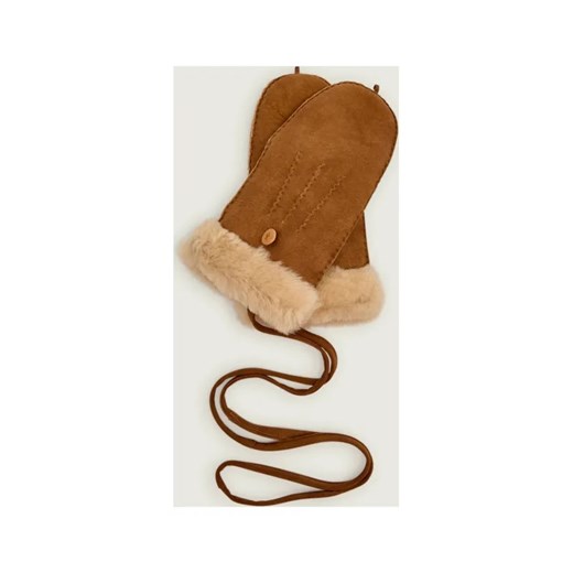 EMU Australia Skórzane rękawiczki Montana Mittens | z dodatkiem wełny ze sklepu Gomez Fashion Store w kategorii Rękawiczki damskie - zdjęcie 186164397