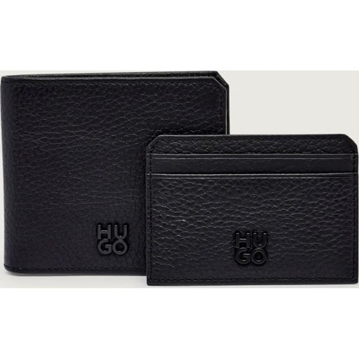HUGO Skórzany portfel + etui na karty GBHM_4cc ze sklepu Gomez Fashion Store w kategorii Etui - zdjęcie 186164418