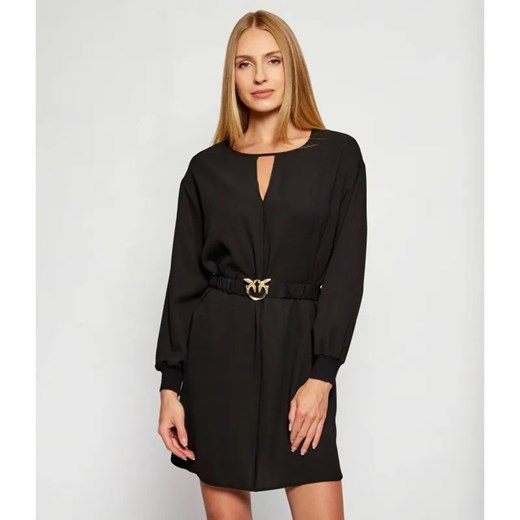 Pinko Sukienka z paskiem | z dodatkiem wełny ze sklepu Gomez Fashion Store w kategorii Sukienki - zdjęcie 186166758