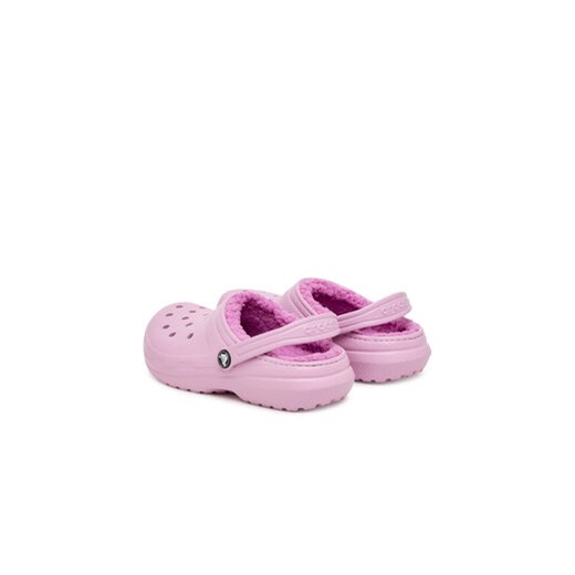 Klapki Crocs Classic Lined Clog 207010 Niebieski Crocs 32_33 eobuwie.pl