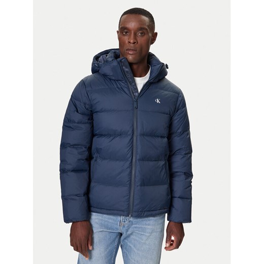 Calvin Klein Jeans Kurtka puchowa LV04RC518G Granatowy Regular Fit ze sklepu MODIVO w kategorii Kurtki męskie - zdjęcie 186167319