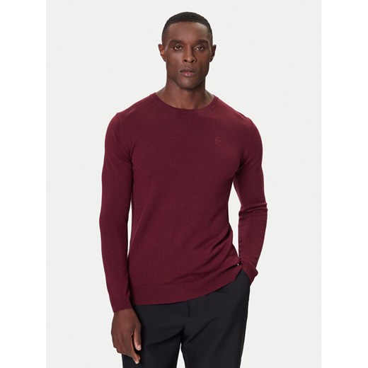 KARL LAGERFELD Sweter 655000 554399 Bordowy Slim Fit ze sklepu MODIVO w kategorii Swetry męskie - zdjęcie 186167345