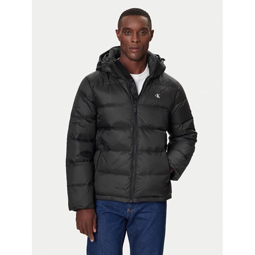 Calvin Klein Jeans Kurtka puchowa LV04RC518G Czarny Regular Fit ze sklepu MODIVO w kategorii Kurtki męskie - zdjęcie 186167365